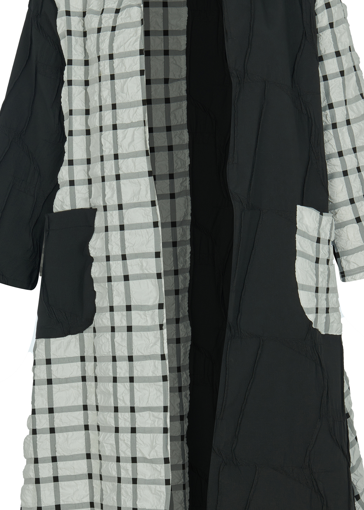 Kozan Coat Black and White Check - Image 4
