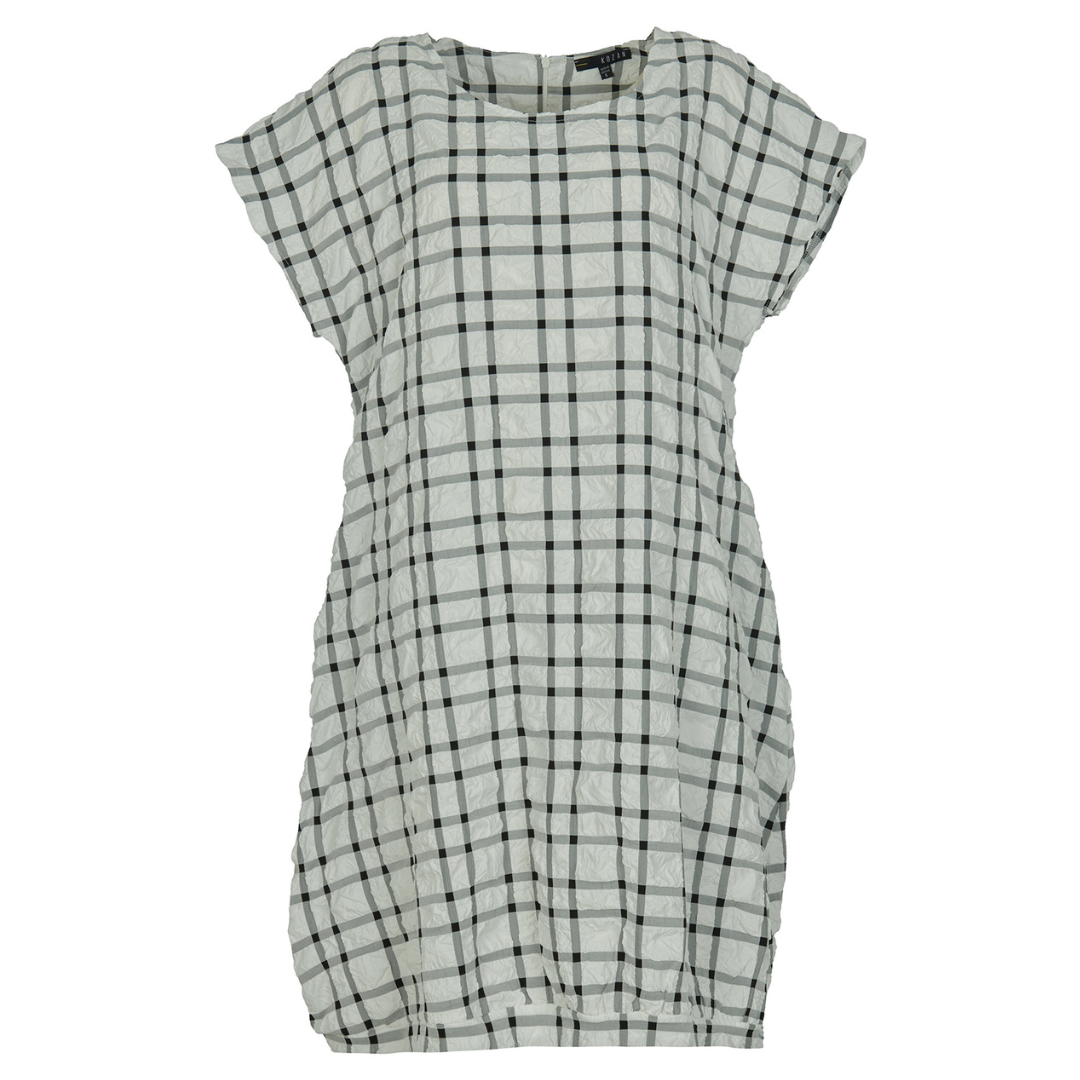 Kozan Coat Black and White Check - Image 6