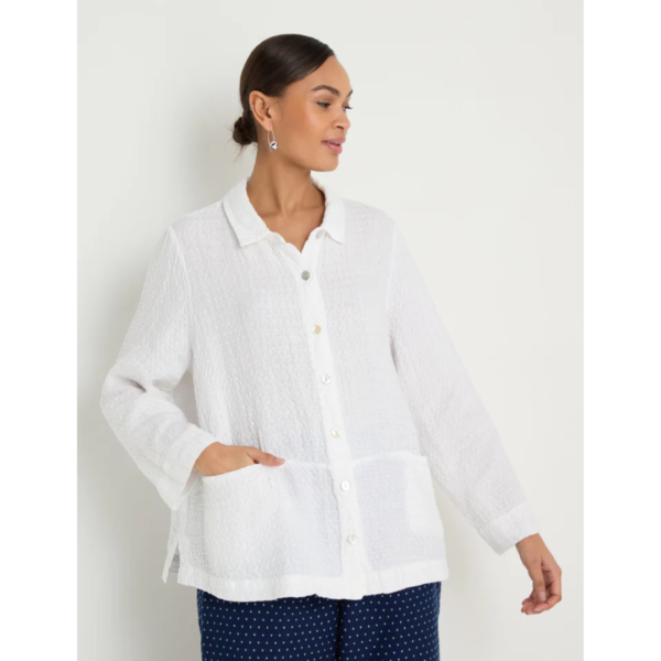 Sahara Waffle Linen Pocket Shirt