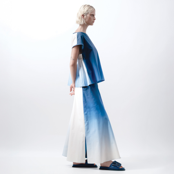 Xenia LELO Cotton Top In Blue/White