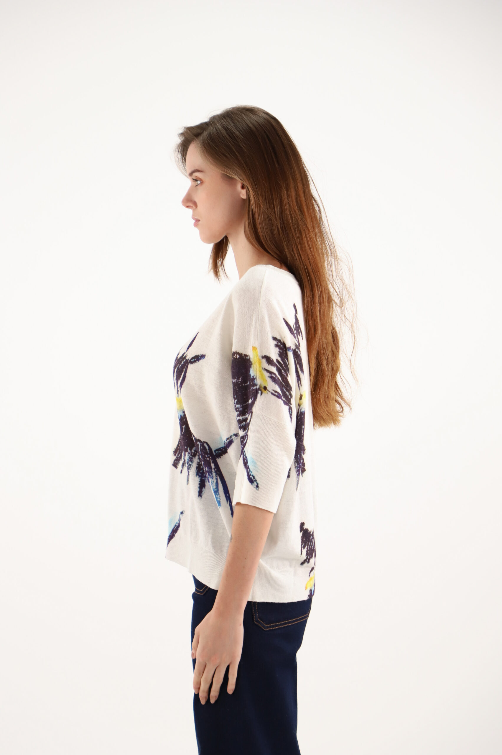 Estheme Sweater with Abstract Dog Print - Image 3