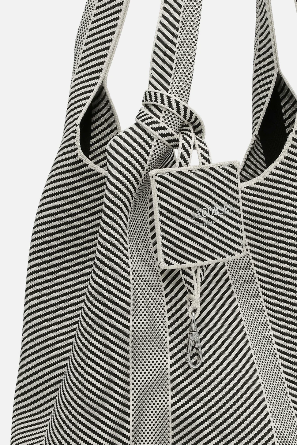 Ilse Jacobsen Knitty 01 Bag in Milk Creme Black - Image 3