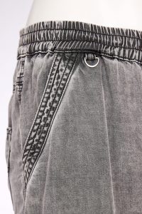 Naya Washed Effect Wide Leg Trousers In Granite - Image 4