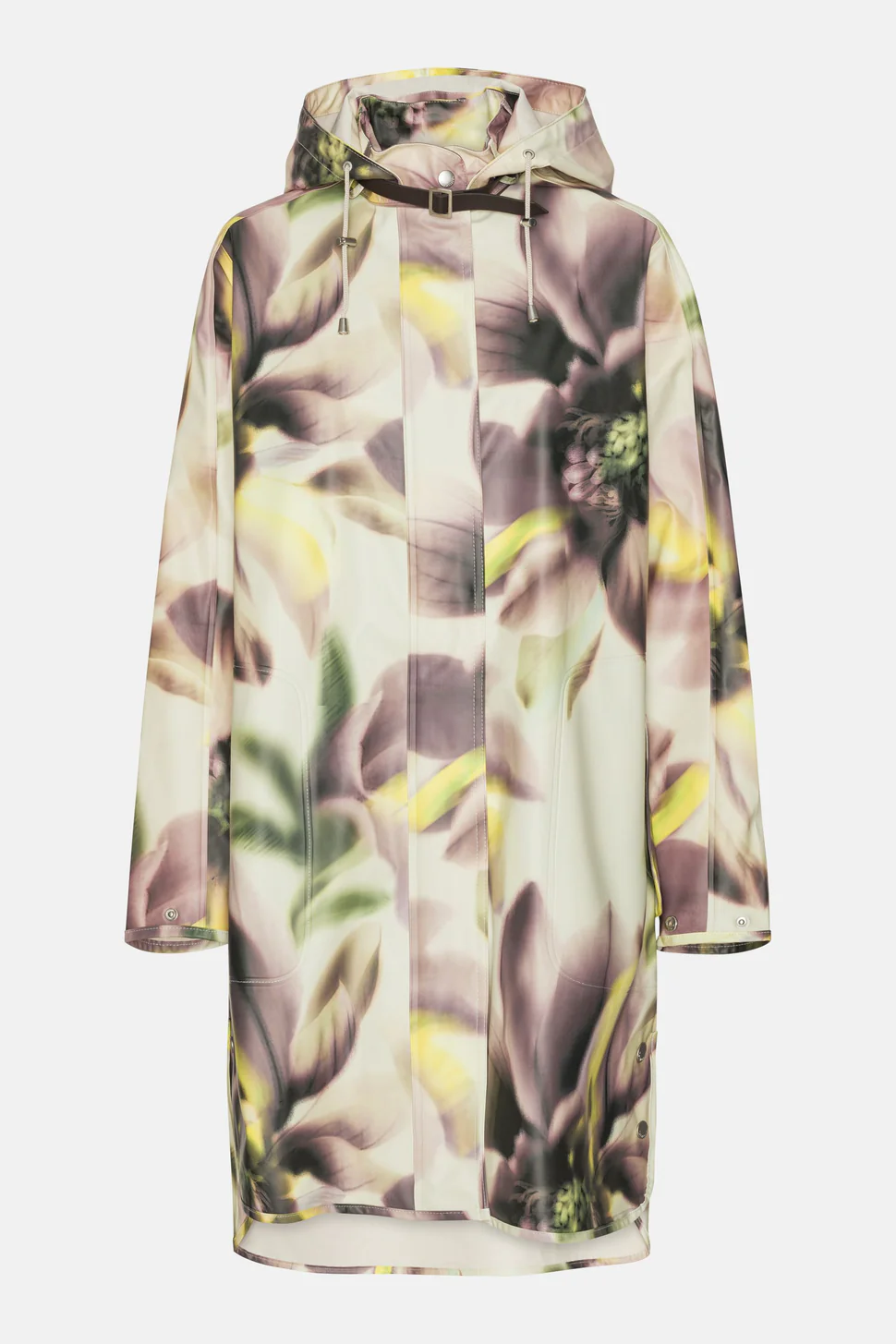 Ilse Jacobsen Rain Coat in Light Photoristic Flower - Image 2