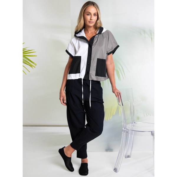 Naya Trousers With Cuff Hem In Black