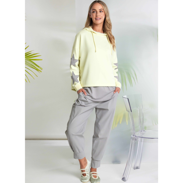 Naya Trousers With Cuff Hem In Taupe