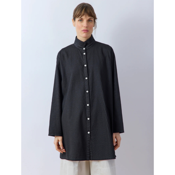 Yacco Maricard Cotton Lawn Tunic In Black