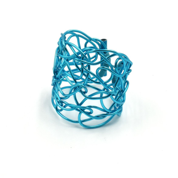 Christina Brampti Aluminium Wire Bracelet In Turquoise