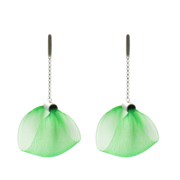 Christina Brampti Drop Crinoline Earring In Green