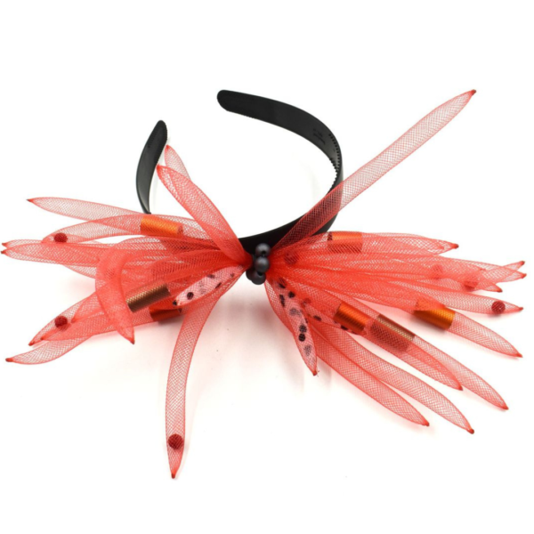 Christina Brampti Headband Aluminium Tubes In Red