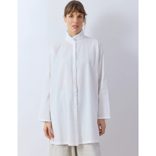 Yacco Maricard Cotton Lawn Tunic In White