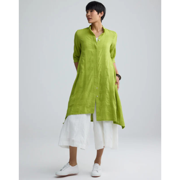 Luukaa Vela Woven Dress In Lime