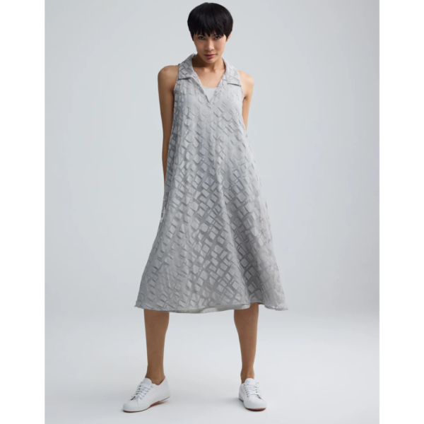 Luukaa Elune Woven Dress In Ash Grey