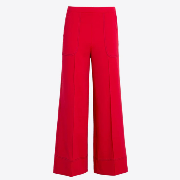 Vilagallo High Waisted Red Trousers