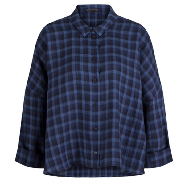 OSKA Shirt 617 In Navy