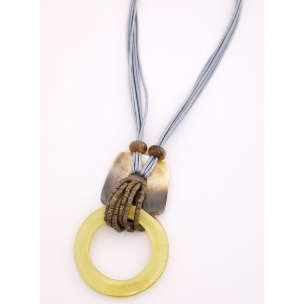 Naya Necklace With Hollow Circle In Lemon