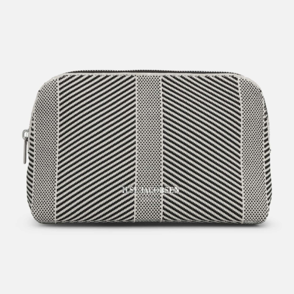 Ilse Jacobsen Small Knitty Bag in Milk Creme Black