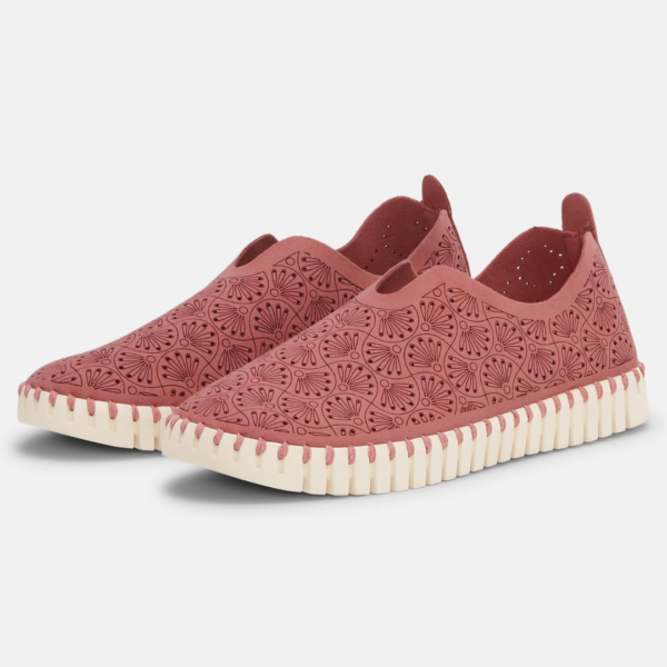 Ilse Jacobsen Tulip Shoes in Rouge Pearled Ivory