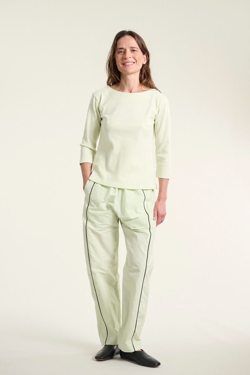 Bitte Kai Rand Three Quarter Sleeve Top In Lime - Image 3