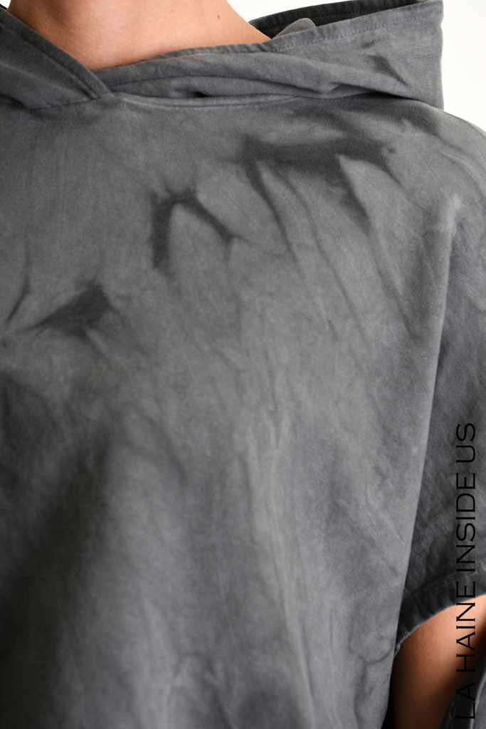 La Haine Hooded Sweat Shirt in Grey - Image 5