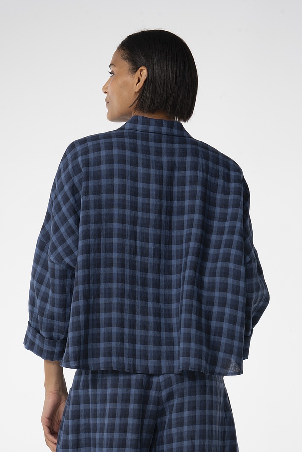 OSKA Shirt 617 In Navy - Image 4