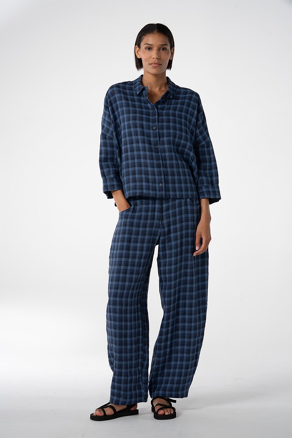 OSKA Shirt 617 In Navy - Image 2