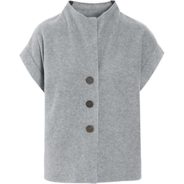 Henriette Steffensen Fleece Vest In Light Grey
