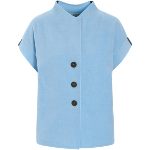 Henriette Steffensen Fleece Vest In Baby Blue