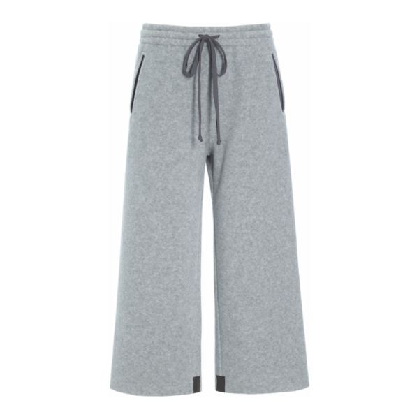 Henriette Steffensen Flare Trouser 3/4 Length In Light Grey