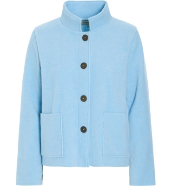 Henriette Steffensen Fleece Jacket In Baby Blue