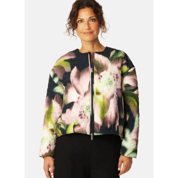 Ilse Jacobsen Honeycomb Jacket In Light Photoristic Flower