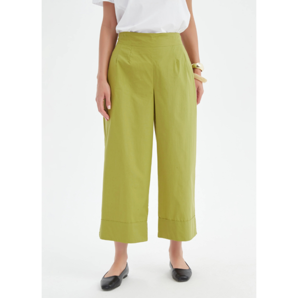 Tirelli Lyocell Trousers In Split Pea Green