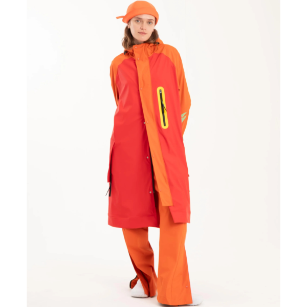 One Node Waterproof Parka In Red/Flame