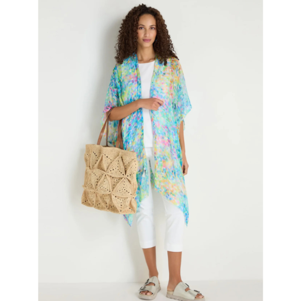 Sahara Summer Confetti Burst Kimono In Multi