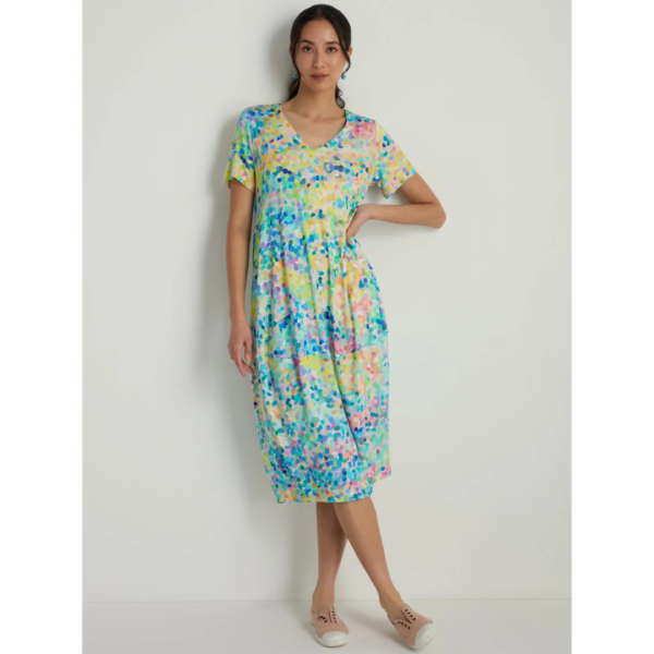 Sahara Summer Confetti Jersey Bubble Dress In Multi