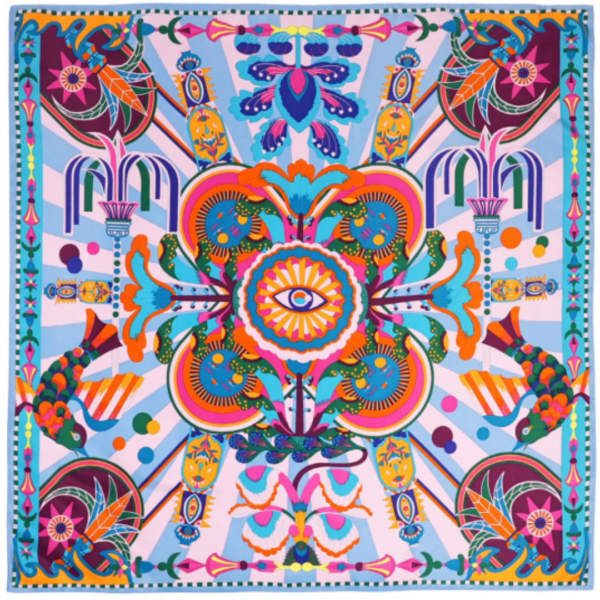 Wild Enchanted Medium Scarf In Blue Wild