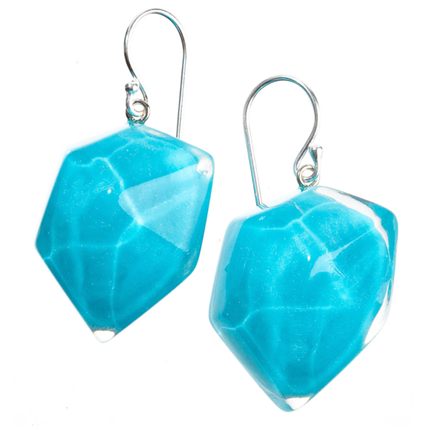 Zsiska Earrings with Blue Drops