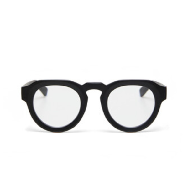 OKKIA Zeno Round Reading Glasses In Black