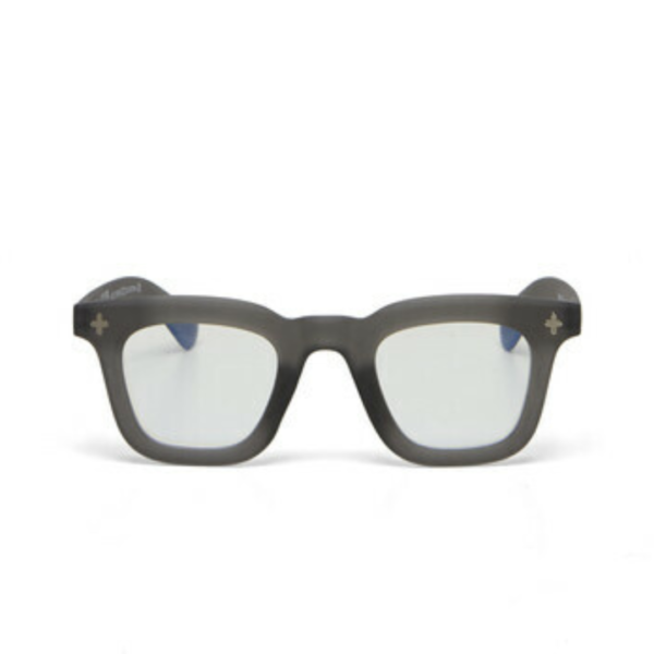 OKKIA Firenze Reading Glasses In Translucent Smoke