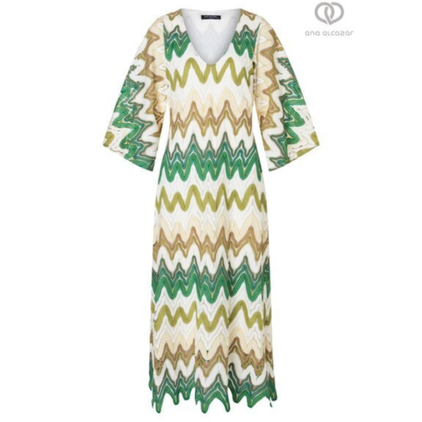Ana Alcazar Maxi Dress In Original Green
