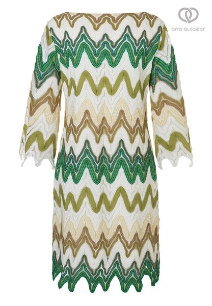 Ana Alcazar Short Dress In Original Green - Image 2